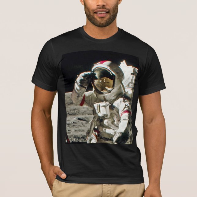 T-shirt Le salut d'un héros d'Apollo 17 II (Devant)