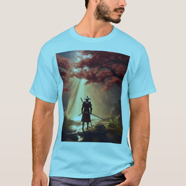 T-shirt Le samouraï dans la nature (Devant)