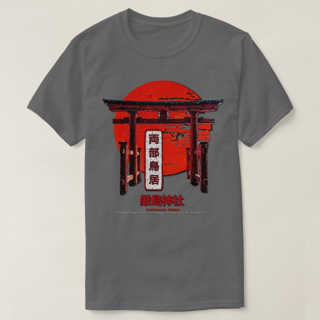 T-shirt Le sanctuaire d'Itsukushima (Design devant)