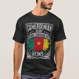T-shirt Le Sang Camerounais Traverse Mes Veines