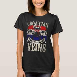 T-shirt Le sang croate coule dans mes veines