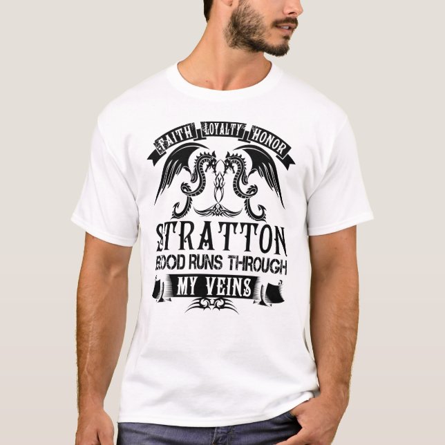 T-shirt Le sang de STRATTON traverse mes veines (Devant)