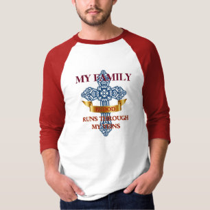 T-shirt Le Sang Familial Traverse Mes Veines