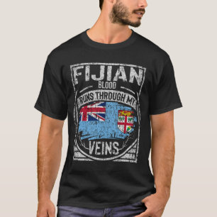 T-shirt Le Sang Fidjien Traverse Mes Veines