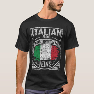 T-shirt Le Sang Italien Traverse Mes Veines