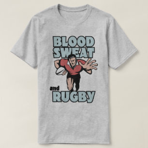 T-shirt Le sang ont sué et la pièce en t de fan de sport