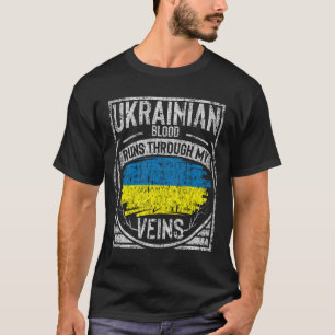 T-shirt Le Sang Ukrainien Traverse Mes Veines