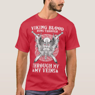 T-shirt Le sang viking tourne à travers 1