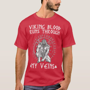 T-shirt Le sang viking tourne à travers 2