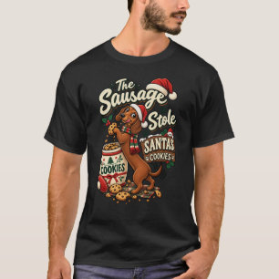 T-shirt Le saucisson a volé les cookies du Père Noël Dachs