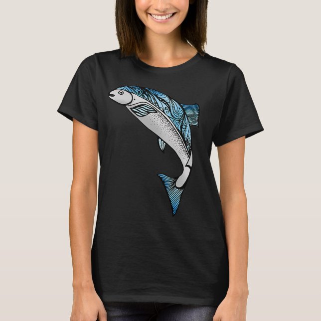 T-shirt Le Saumon de la Connaissance (Devant)