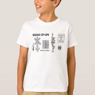 T-shirt Le sauvetage de croisement de chemin de fer signe