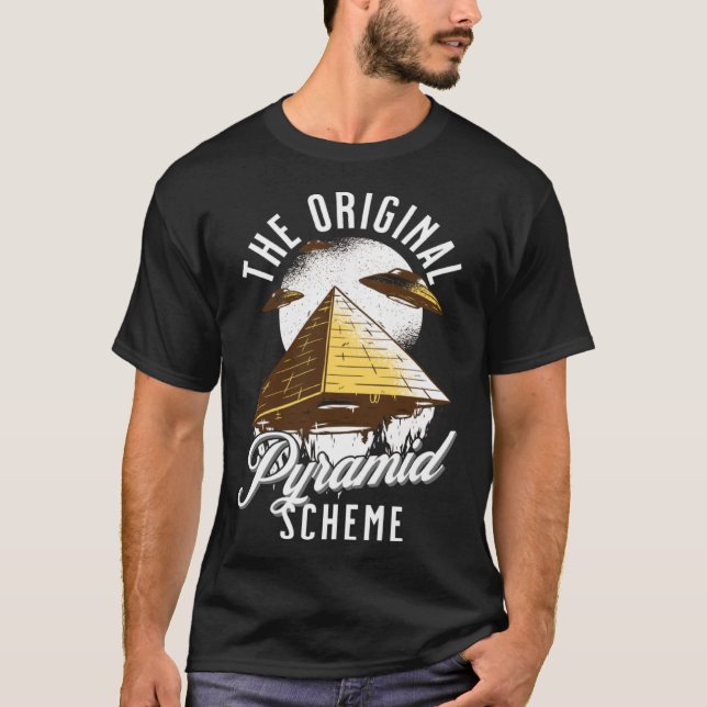 T-shirt Le schéma pyramidal original égyptien (Devant)
