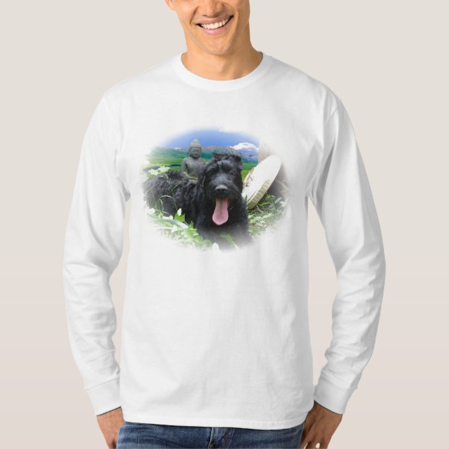 T-shirt Le Schnauzer géant atteint le nirvana (Devant)