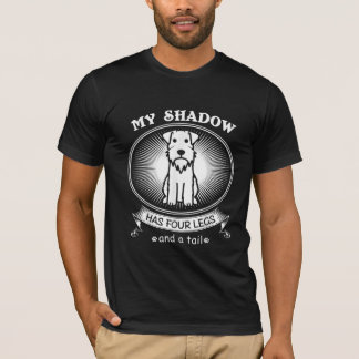 T-shirt Le Schnauzer Miniature Est Mon Chien Est Mon Ombre
