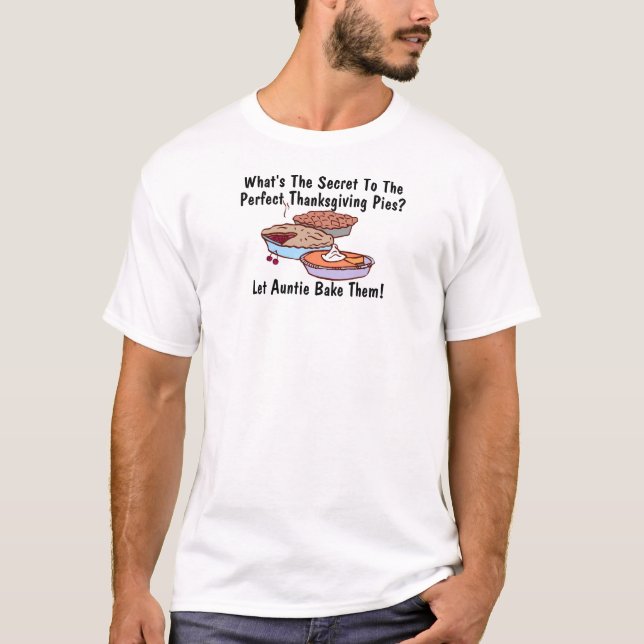 T-shirt Le secret des parfaits tartes de Thanksgiving (Devant)
