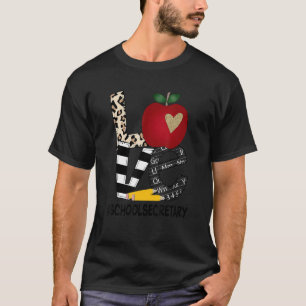T-shirt Le secrétaire de l'école Love Inspire de mignons p