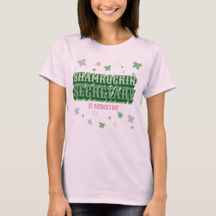 T-shirt Le secrétaire de Shamrockin Fun St. Patrick's Day