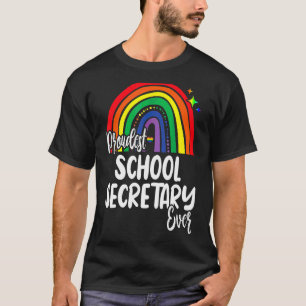 T-shirt Le Secrétaire D'École Le Plus Fier Que J'Ai Promis