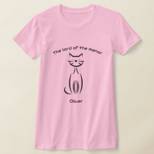 T-shirt Le seigneur chatte-t-shirt femme