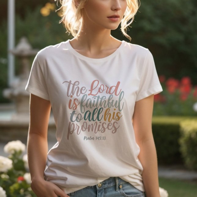 T-shirt Le Seigneur est fidèle Écriture chrétienne Psaumes (Créateur téléchargé)