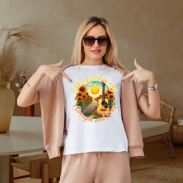 T-shirt Le seigneur est ma force et ma chanson (Créateur téléchargé)