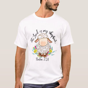 T-shirt Le Seigneur est mon berger Prière du Seigneur Pâqu
