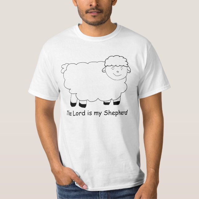T-shirt Le seigneur est mon mouton de berger (Devant)