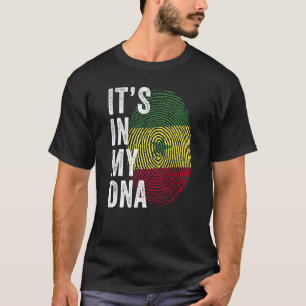 T-shirt Le Sénégal est dans mon ADN mignon empreintes digi