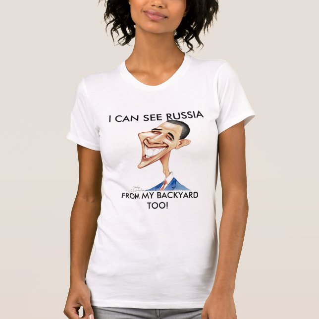T-shirt Le sens de l'humour d'Obama (Devant)