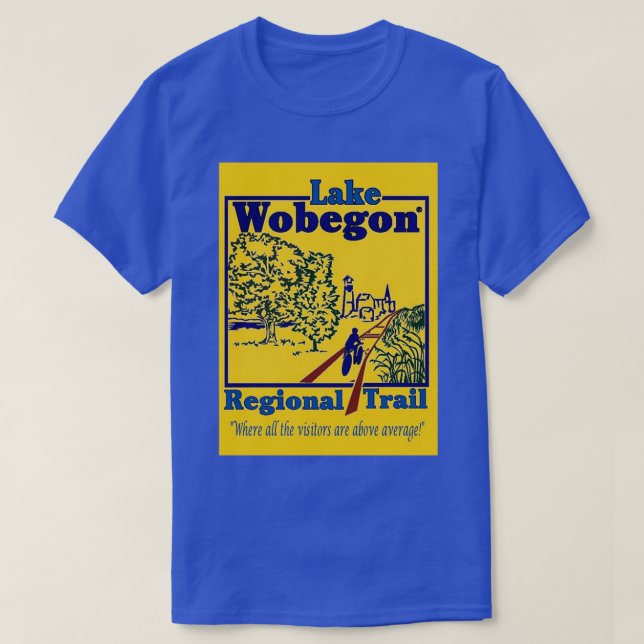 T-shirt Le sentier du lac Wobegon (Design devant)