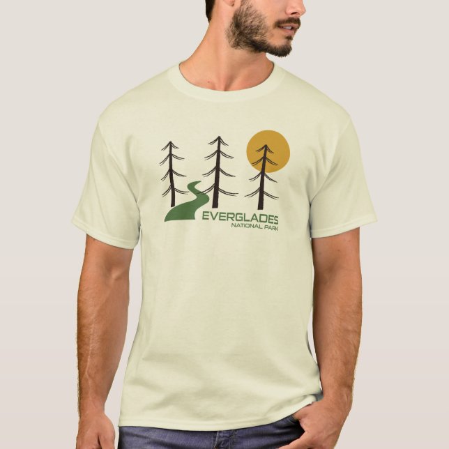 T-shirt Le sentier du parc national des Everglades (Devant)