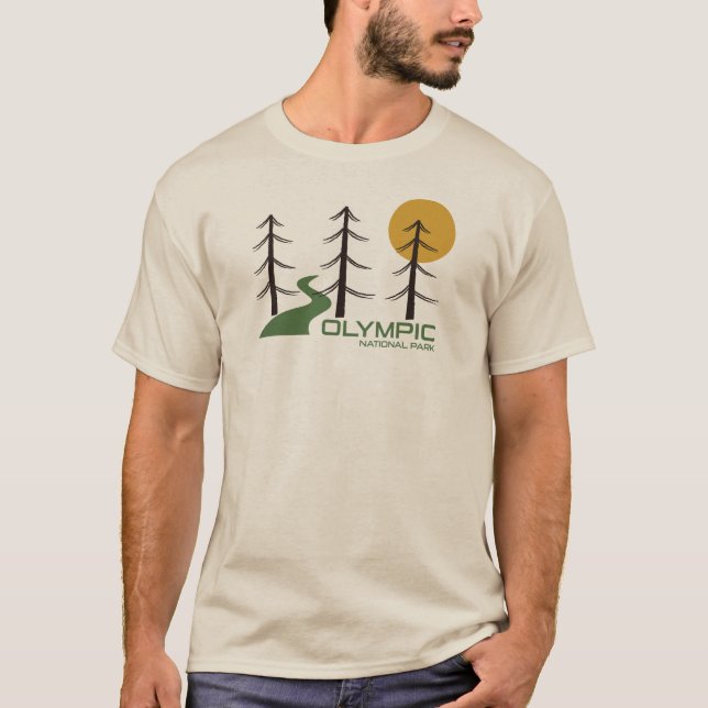 T-shirt Le sentier du parc national olympique (Devant)