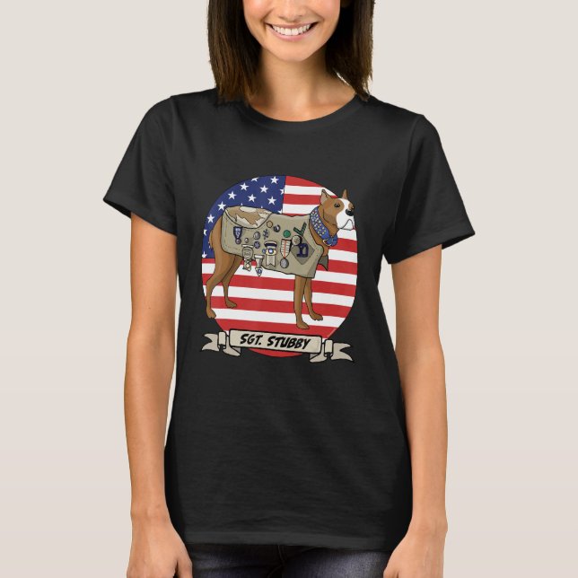 T-shirt Le sergent Stubby (Devant)