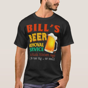 T-shirt Le service de retrait de la bière Bills peut Pint