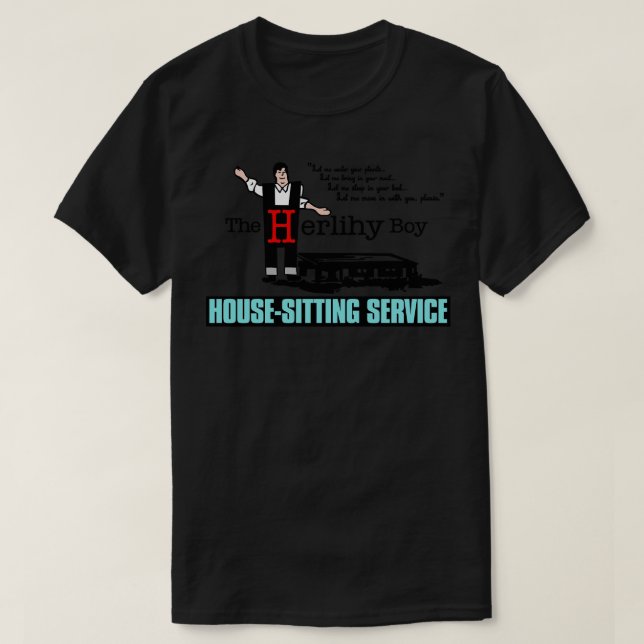 T-shirt Le service Herlihy Boy HouseSitting (Design devant)