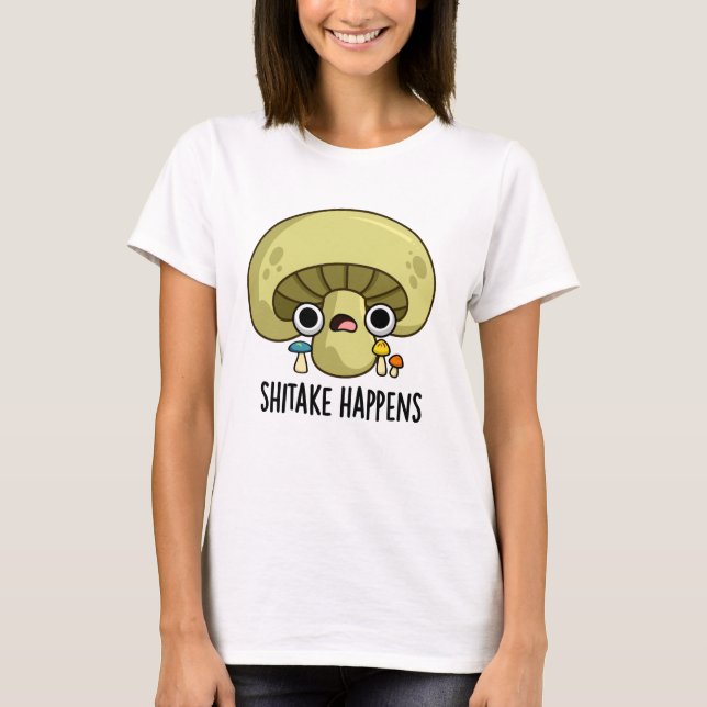 T-shirt Le Shitake Arrive Un Jeu De Champignons Drôle (Devant)