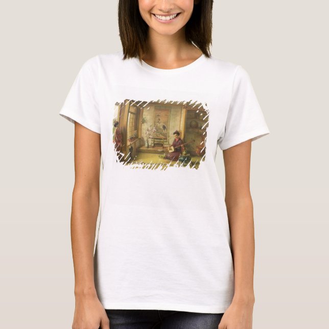 T-shirt Le Shuttlecock Stray (huile sur toile) (Devant)