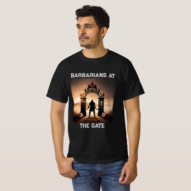 T-shirt Le siège : Les barbares aux portes de l'Amérique (Devant entier)