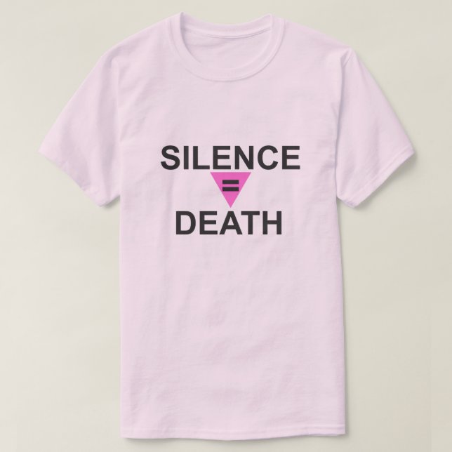 T-SHIRT LE SILENCE ÉGAL À LA MORT (Design devant)