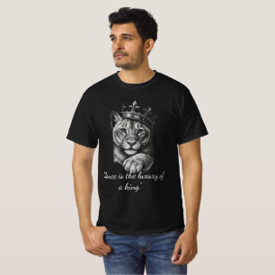 T-shirt Le Silence Est Le Luxe D'Un Roi Couronne De Lion V