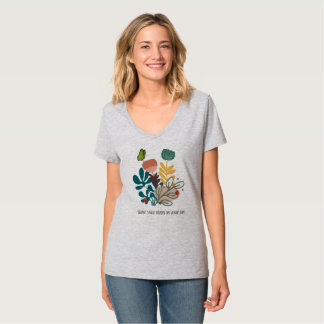 T-shirt Le silence parle plus fort les jours solitaires