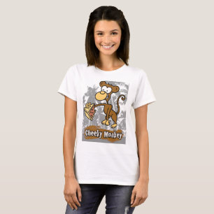T-shirt Le singe Cheeky dans la jungle