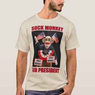 T-shirt Le singe de choc pour le président coloré