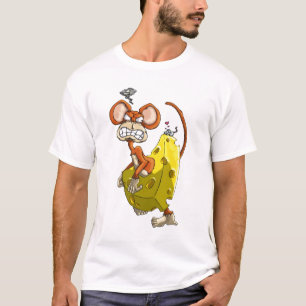 T-shirt le singe de fromage badine la chemise