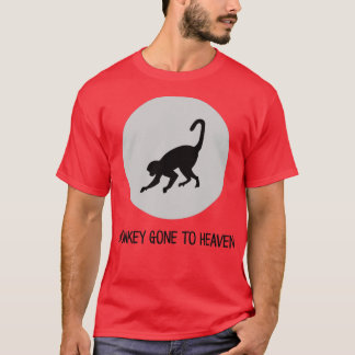 T-shirt Le singe est allé au ciel noir
