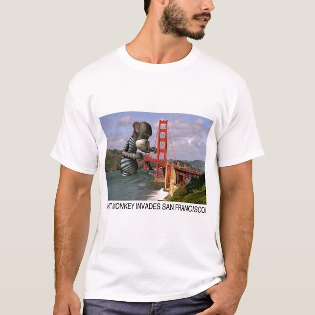 T-shirt Le singe géant envahit San Francisco (le T-shirt) (Devant)