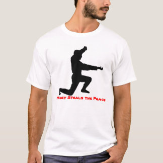 T-shirt Le singe vole la pêche