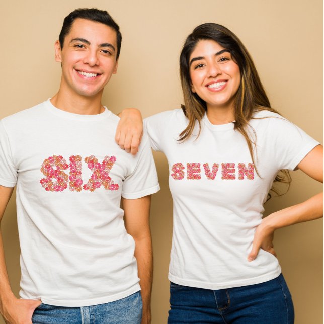 T-shirt Le "SIX" du duo de mèmes de la Saint-Valentin 6-7 (Créateur téléchargé)