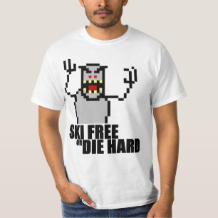 T-shirt Le ski libre ou meurent dur